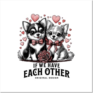 Chihuahua Love Valentines gift art Posters and Art